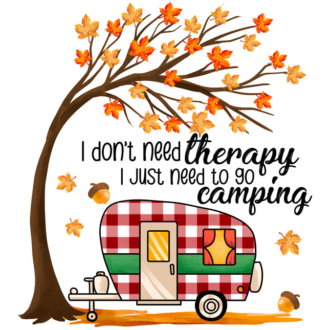 Camping 100% Cotton Fabric Panel Block AC228