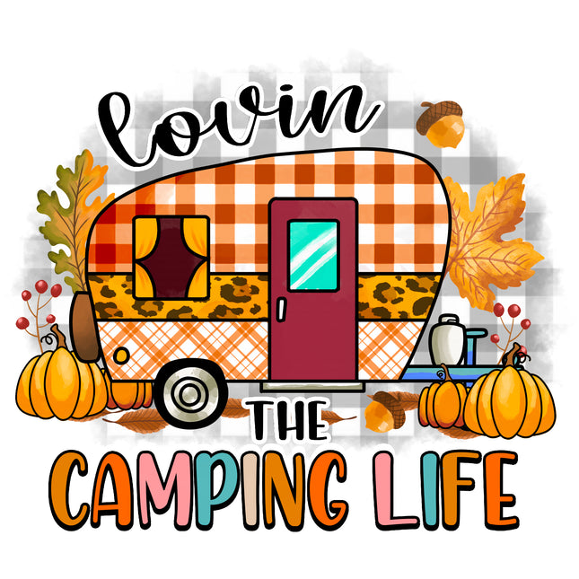 Camping 100% Cotton Fabric Panel Block AC230