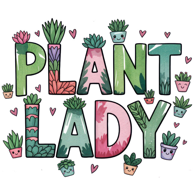 plant lady fabric panel