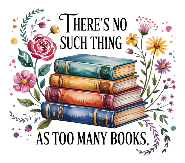 Stack of books fabric panel