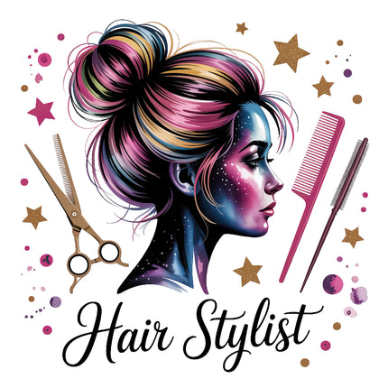 hair stylist fabric panel