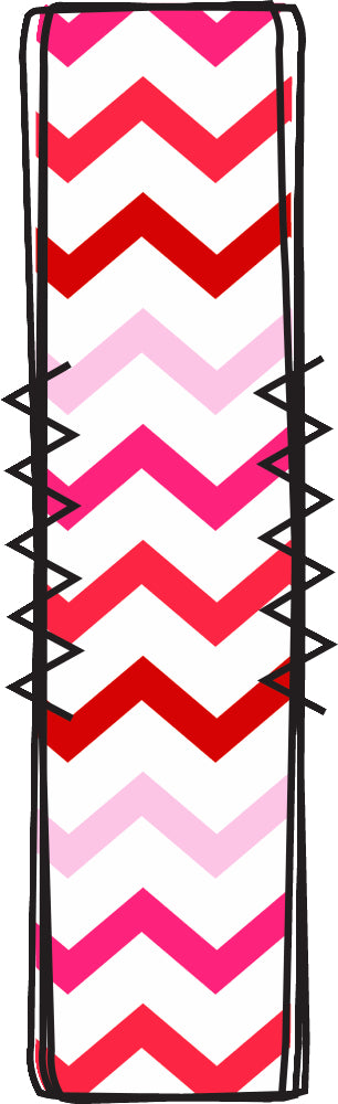 Letter I quilt fabric block