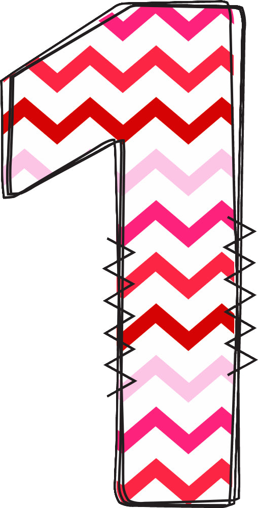 chevron number 1 fabric panel