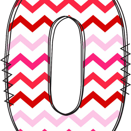 number 0 fabric panel