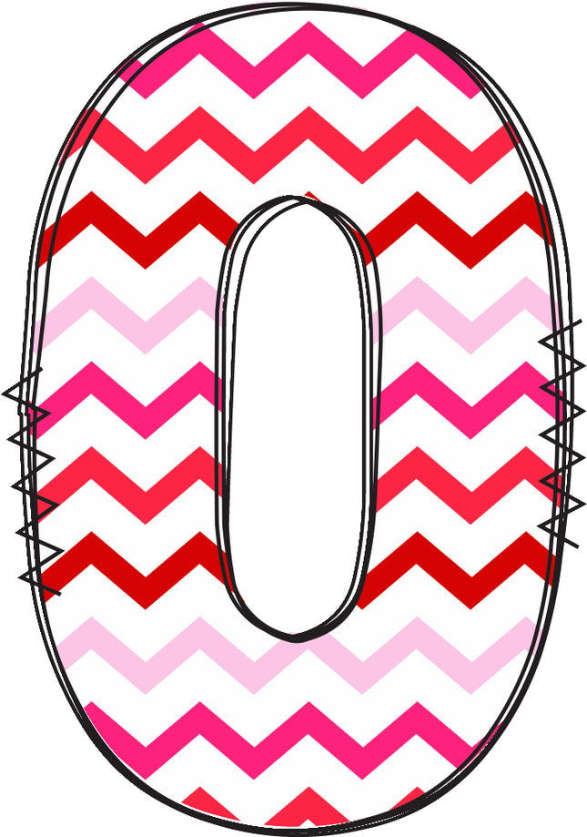 number 0 fabric panel