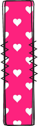 letter i pink quilt block