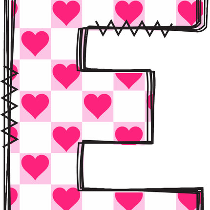 initial E quilt panel