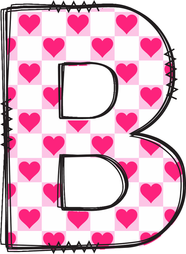 initial B quilt panel