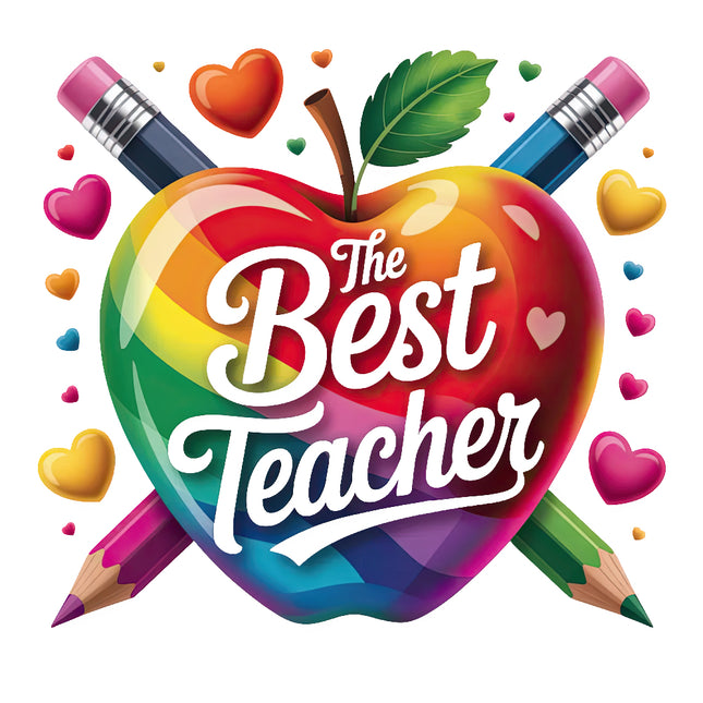 'The Best Teacher' fabric panel