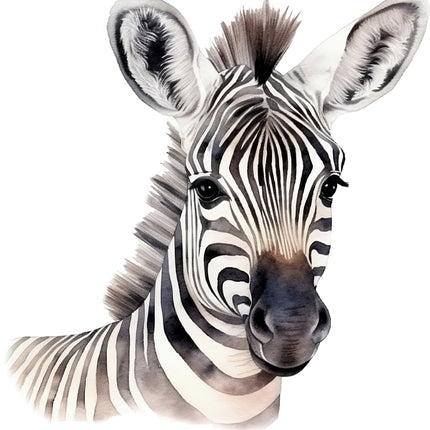 Zebra fabric panel