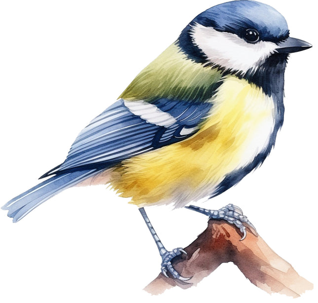 Colorful bird fabric panel