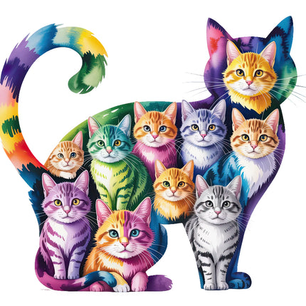 cat fabric panel