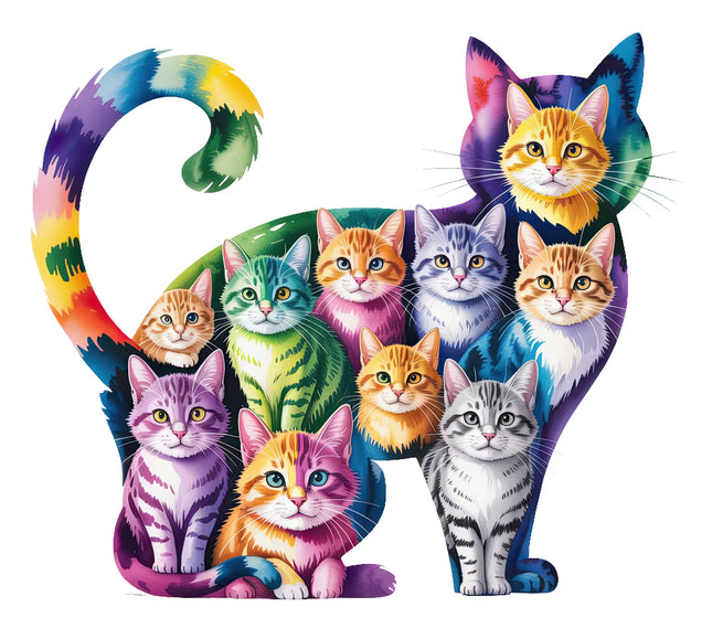 cat fabric panel