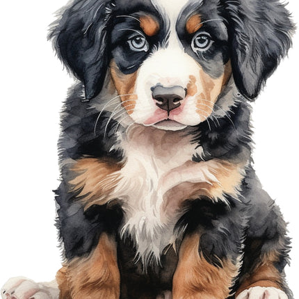 puppy dog cotton fabric panel