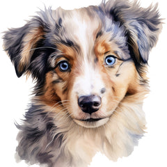 puppy dog cotton fabric panel