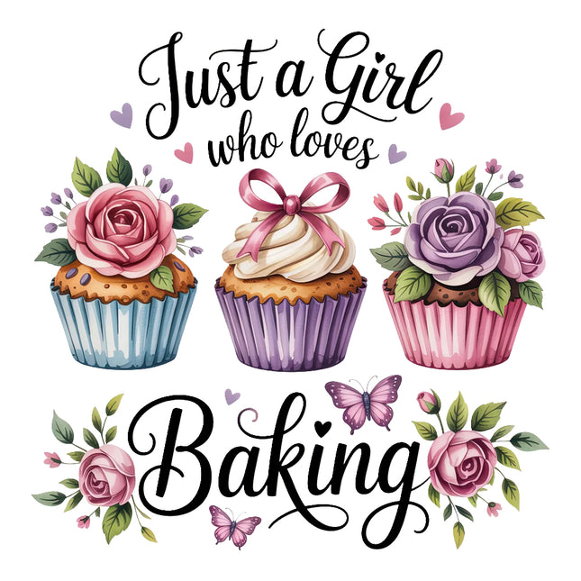 just a girl who loves baking fabric panel
