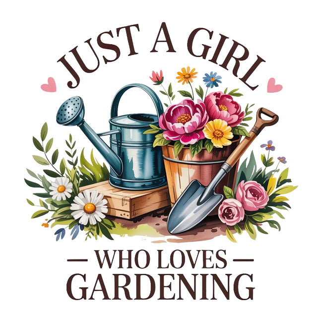 just a girl who loves to garden fabric panel