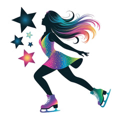 figure skater fabric panel