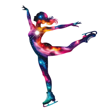 figure skater cotton fabric panel