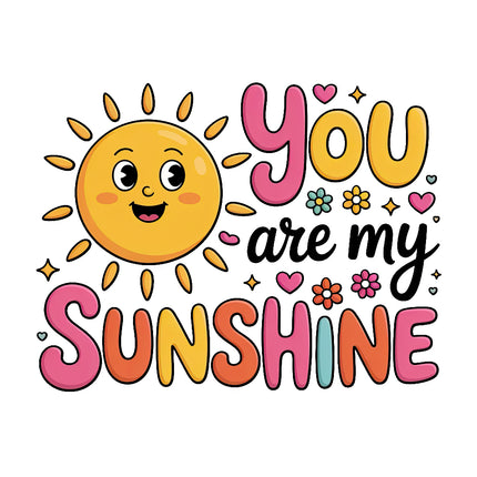 Cartoon sun with 'You are my sunshine' fabric panel