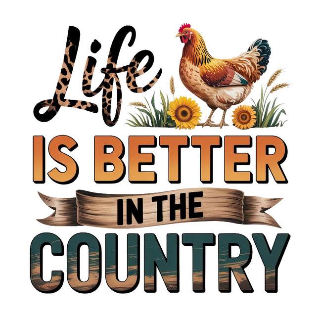 life is better in the country fabric panel