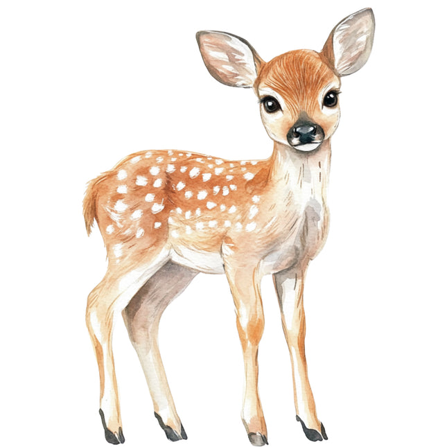 deer with white spots fabric panel