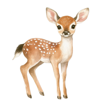 deer with white spots fabric panel