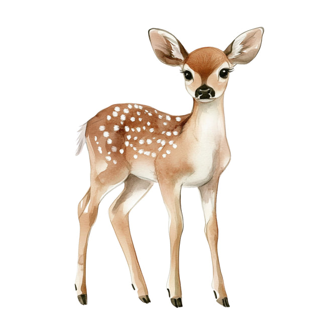 deer with white spots fabric panel