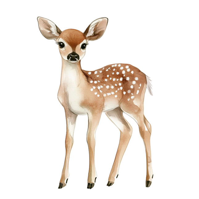 baby deer fabric panel