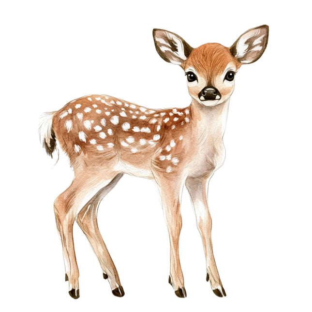 deer with white spots fabric panel