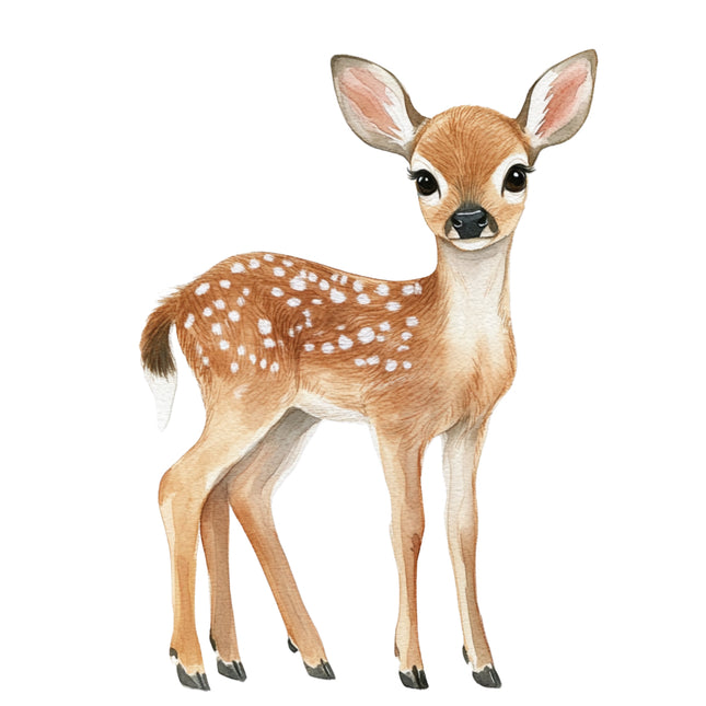 deer with white spots fabric panel