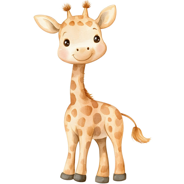 Cartoon giraffe quilt block