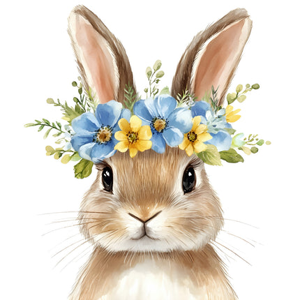 boho bunny fabric panel