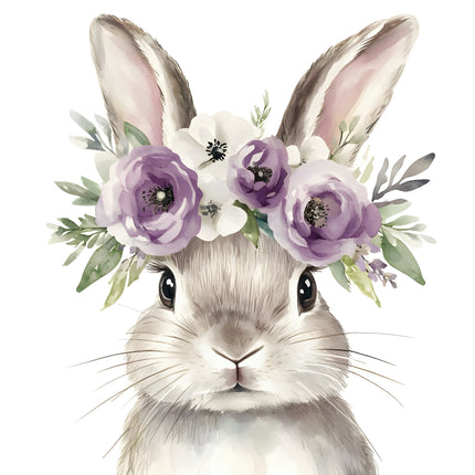 boho bunny fabric panel
