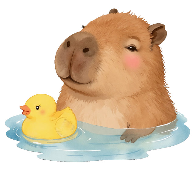 Capybara quilt block