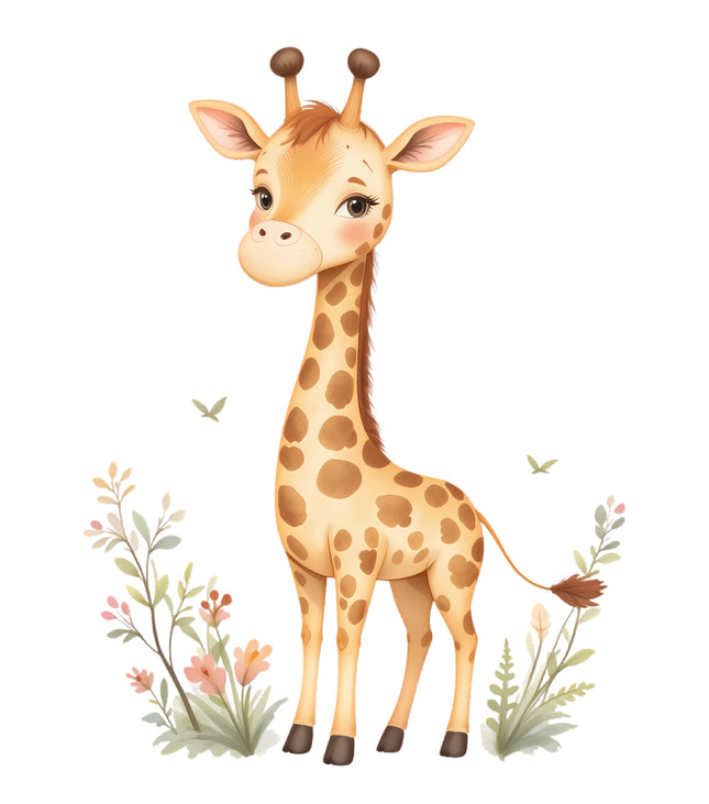 boho giraffe quilt block