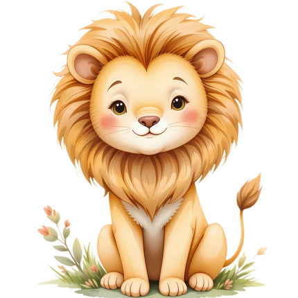 boho lion quilt block