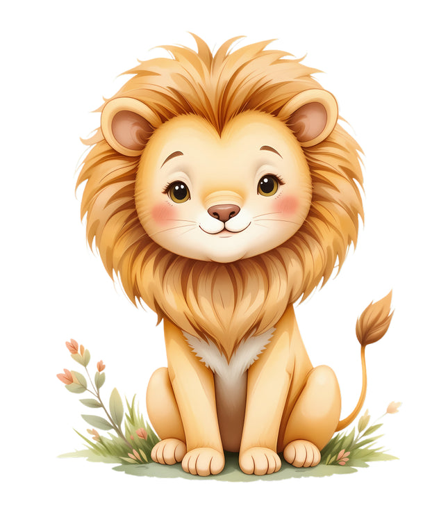 boho lion quilt block