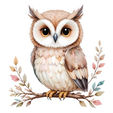 boho owl quilt block