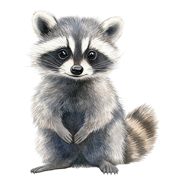 raccoon fabric panel