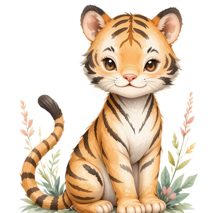 tiger cub fabric panel