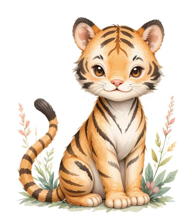 tiger cub fabric panel