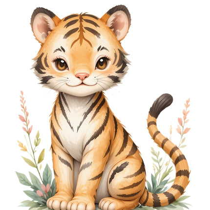 tiger cub fabric panel
