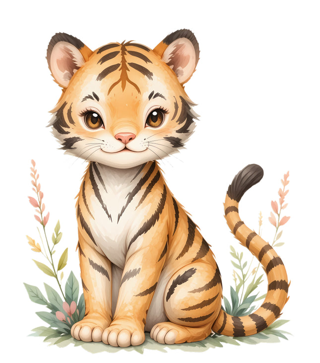 tiger cub fabric panel