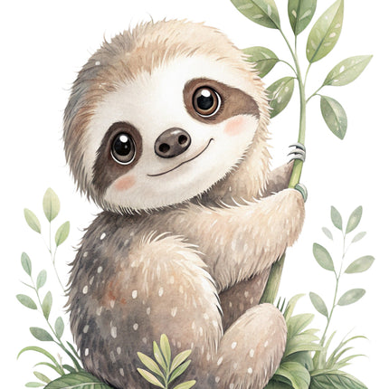 sloth fabric panel