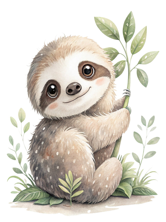 sloth fabric panel