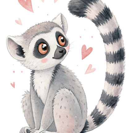 lemur cotton quilt block