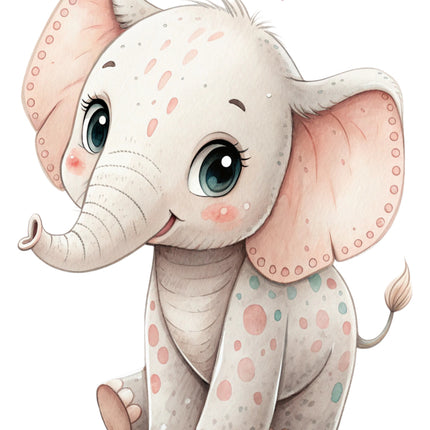 elephant cotton quilt block