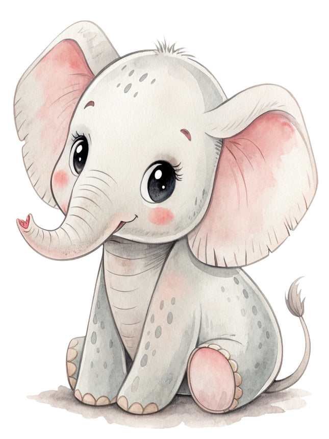 elephant cotton quilt block