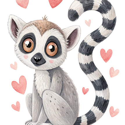 lemur cotton quilt block